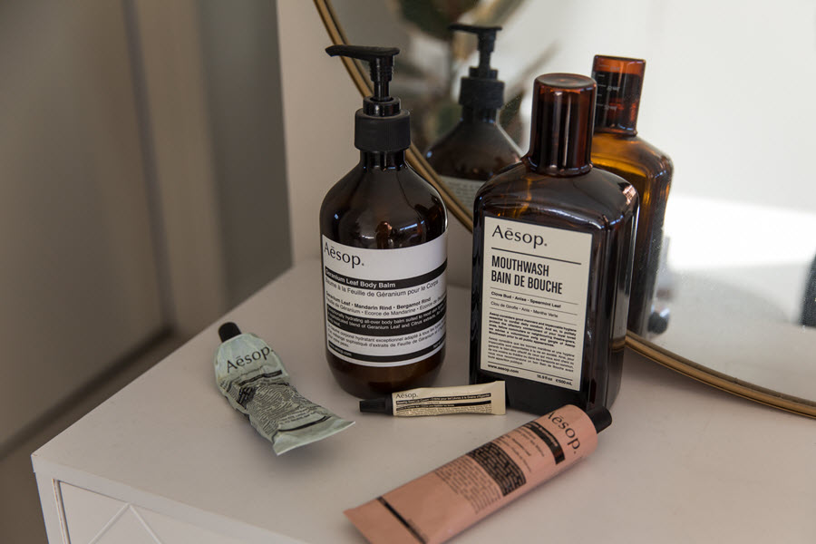 Aesop beauty and skin care products