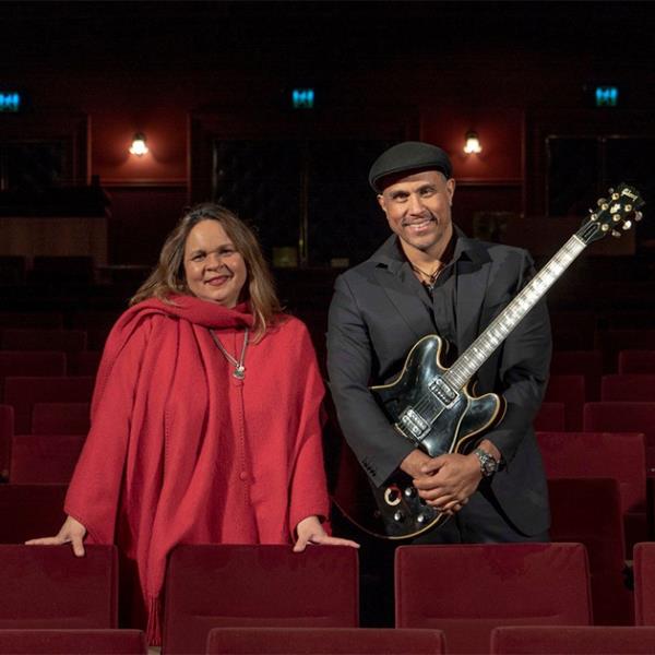 Noongar musicians and singers Gina Williams and Guy Ghouse