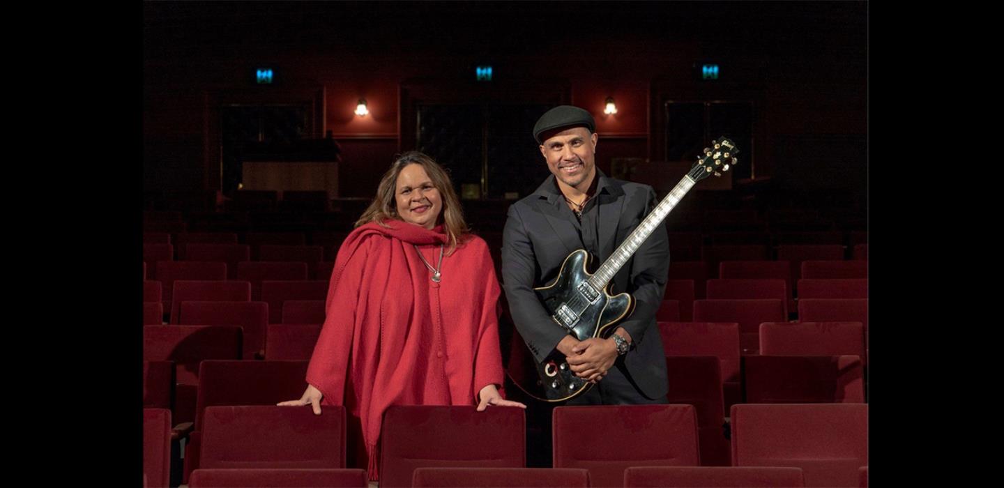 Noongar musicians and singers Gina Williams and Guy Ghouse