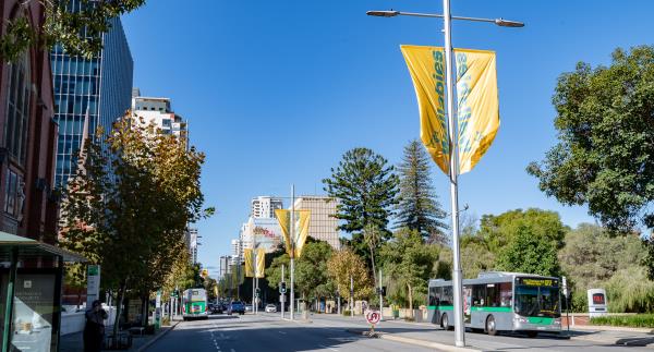 Banners on St Georges Terrace