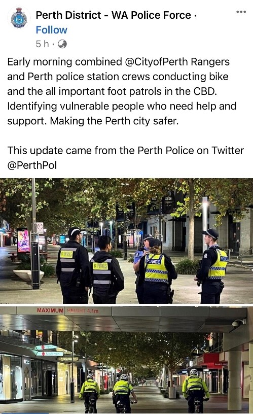 Perth District - WA Police Tweet