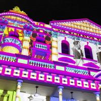 His Majesty's Theatre lit with projections for Boorloo Heritage Festival 2024