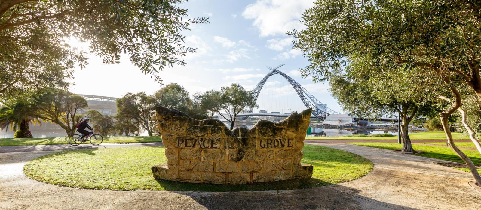 Picture of peace memorial at East Perth Arden St Reserve 