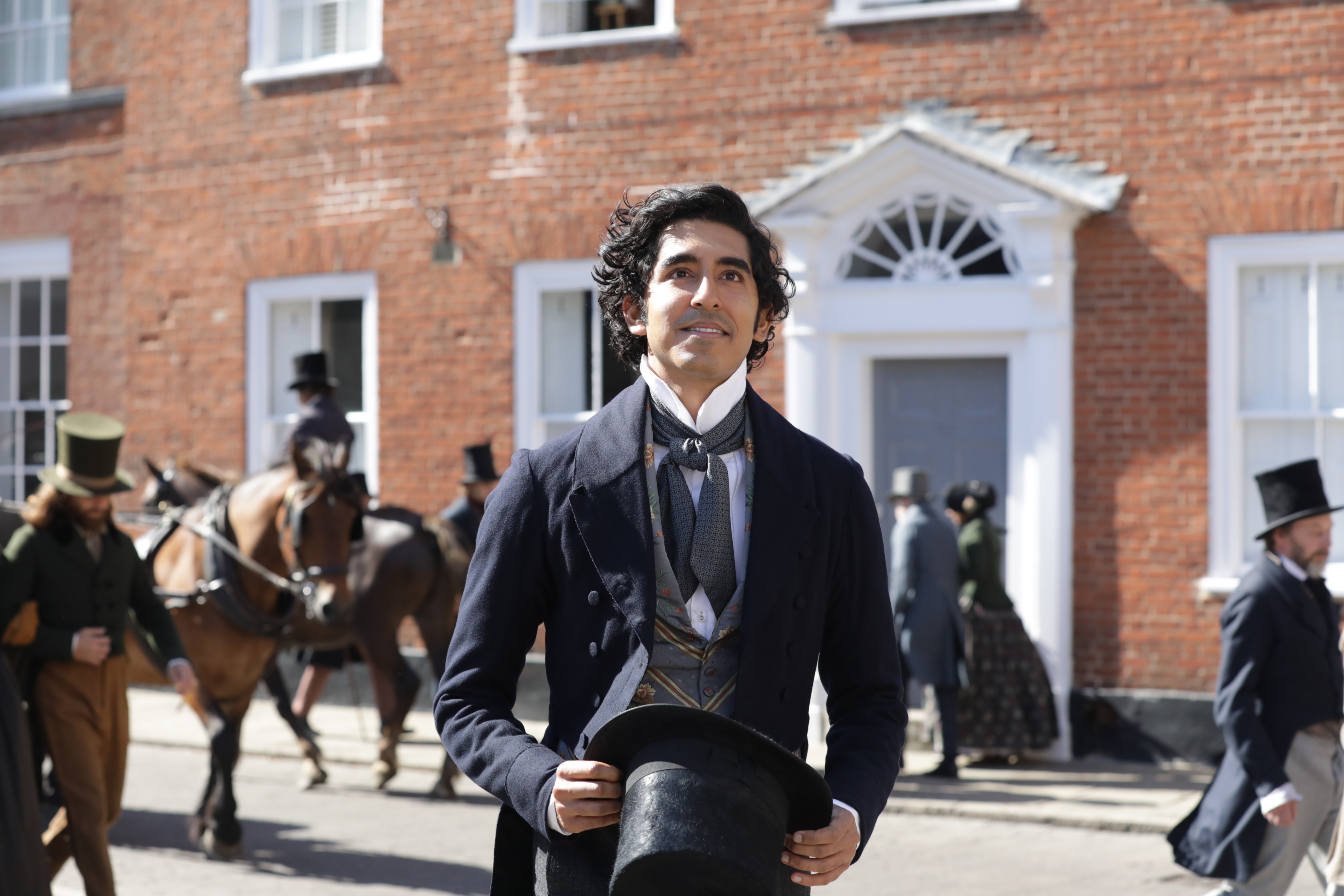 Movie still from The Personal History of David Copperfield showing Dev Patel