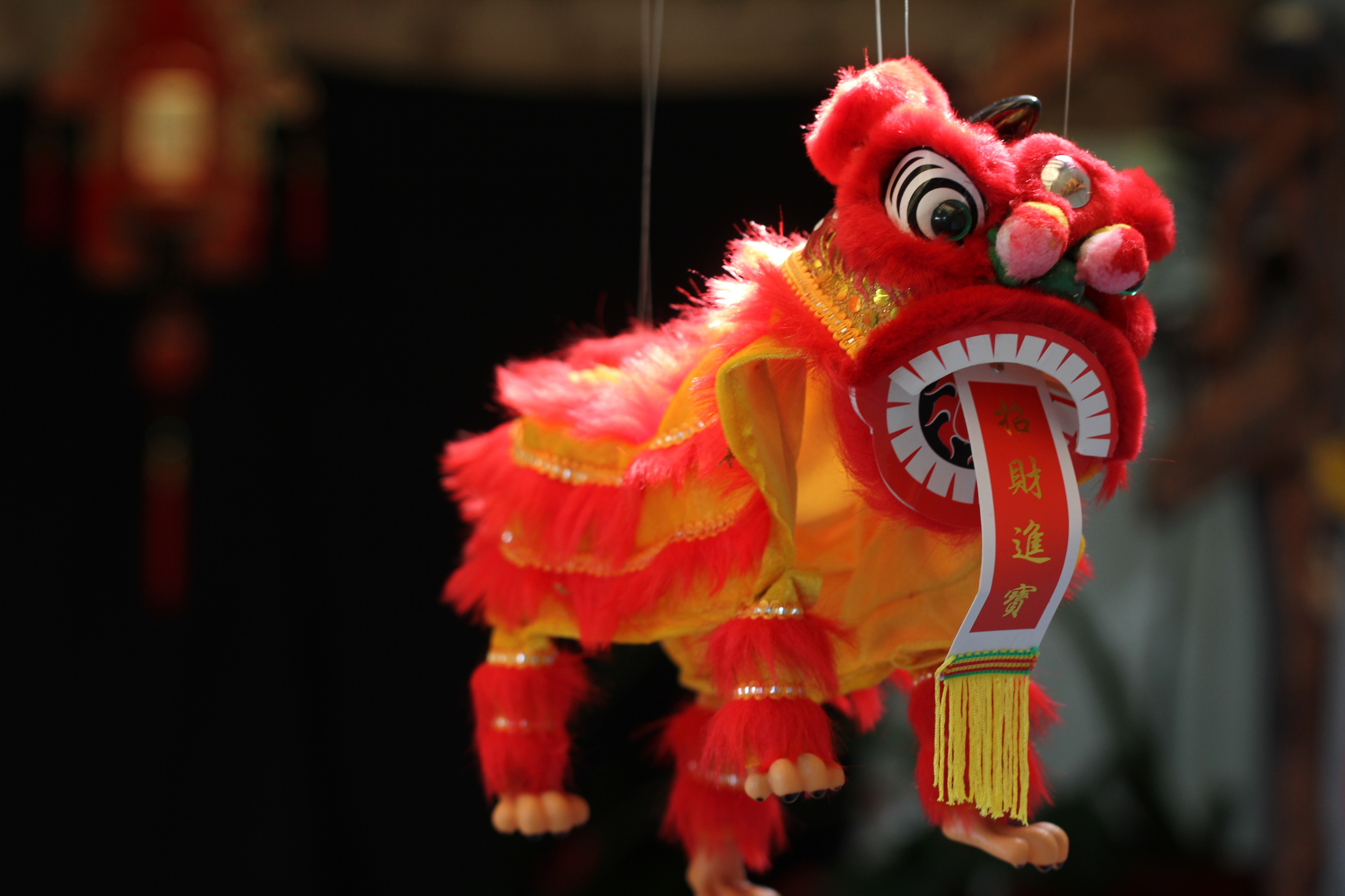 Chinese Lion Dance Puppet
