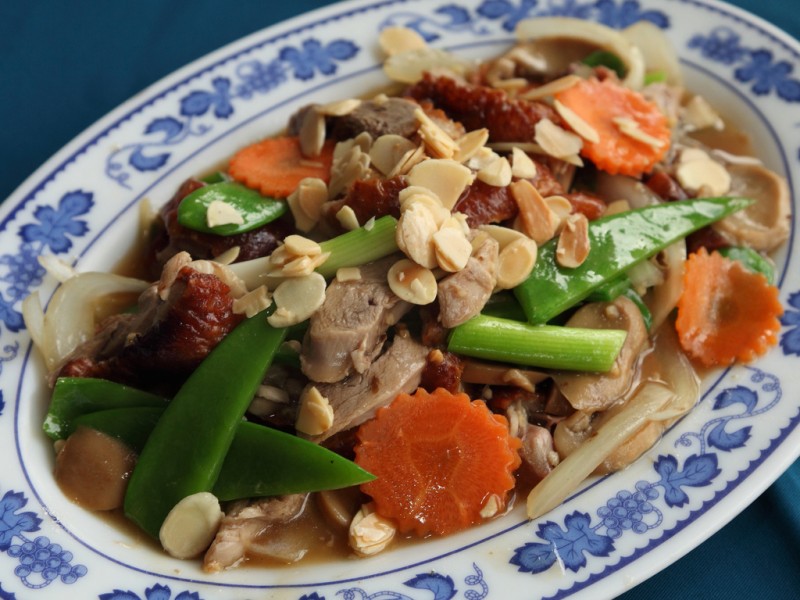 Duck and snowpea dish from Viet Hoa