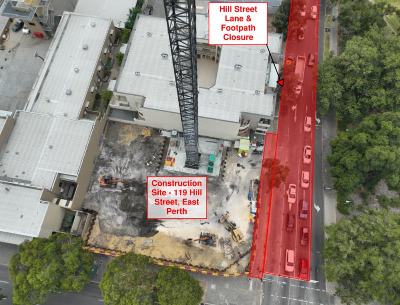 Road Closure - Hill Street East Perth - 10 and 17 February 2024