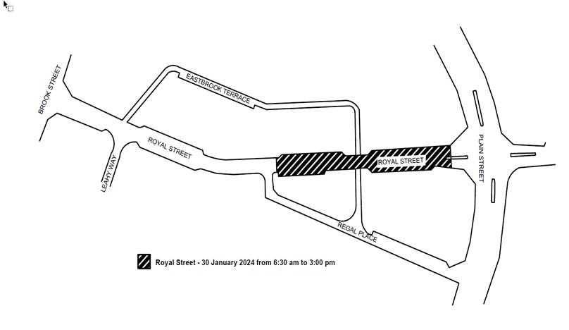 Road Closure - King St Murray St and Hay St - 10 to 16 January 2024