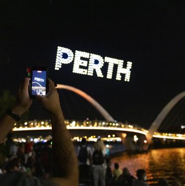 City Of Light Drone Show Perth