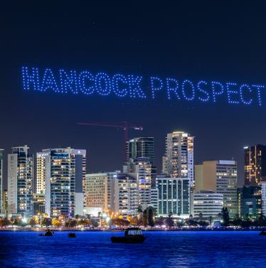 Australia Day City of Light Show 2023 hancock