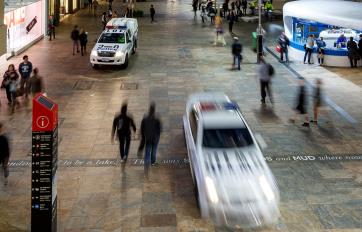 Police in Murray Street Mall