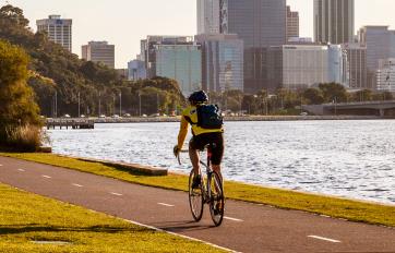 Plenty of cycle paths around Perth