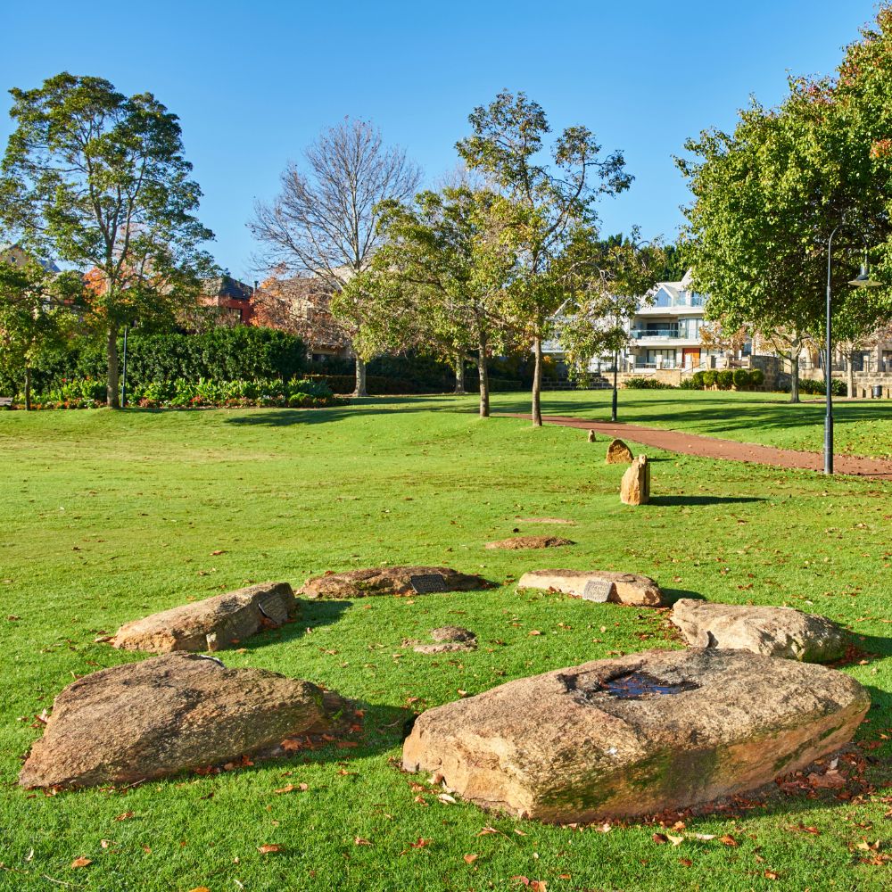Stone Circle in Victoria Gardens East Perth