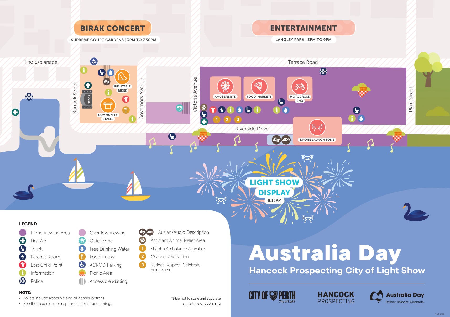 Australia Day 2024 - Event Map image