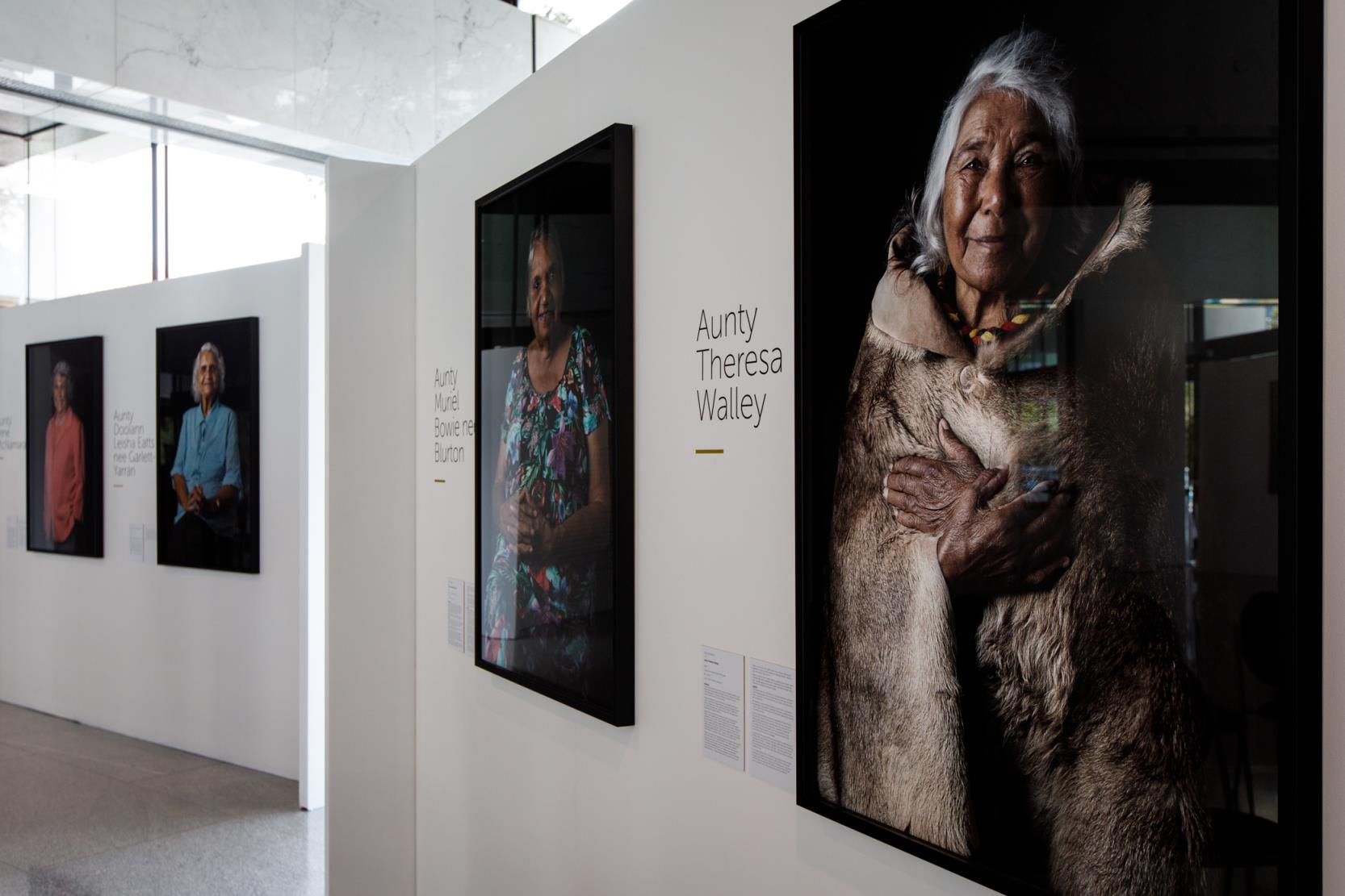 Elders Portrait in exhibition 