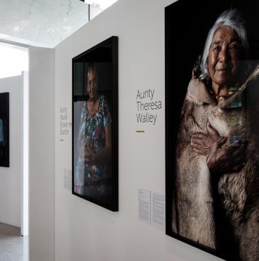 Elders Portrait in exhibition 