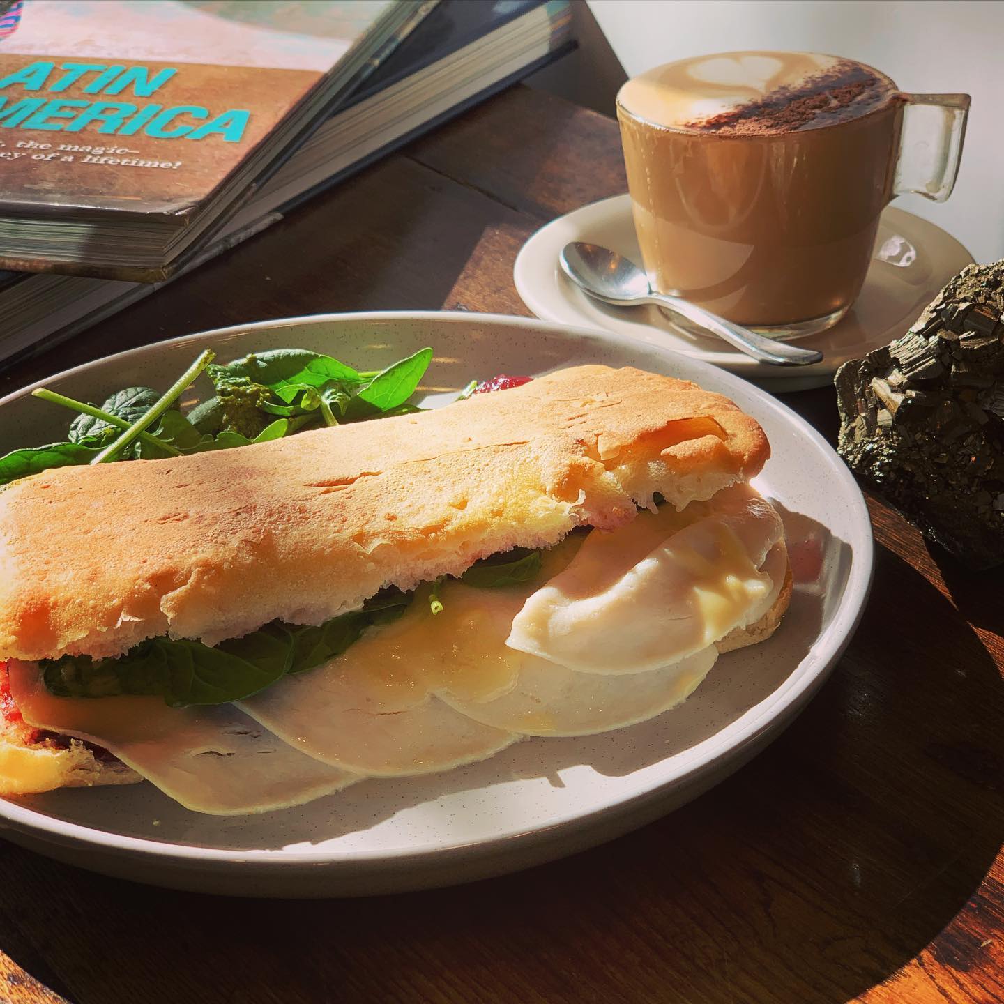 Sandwich and coffee from Sussa in East Perth